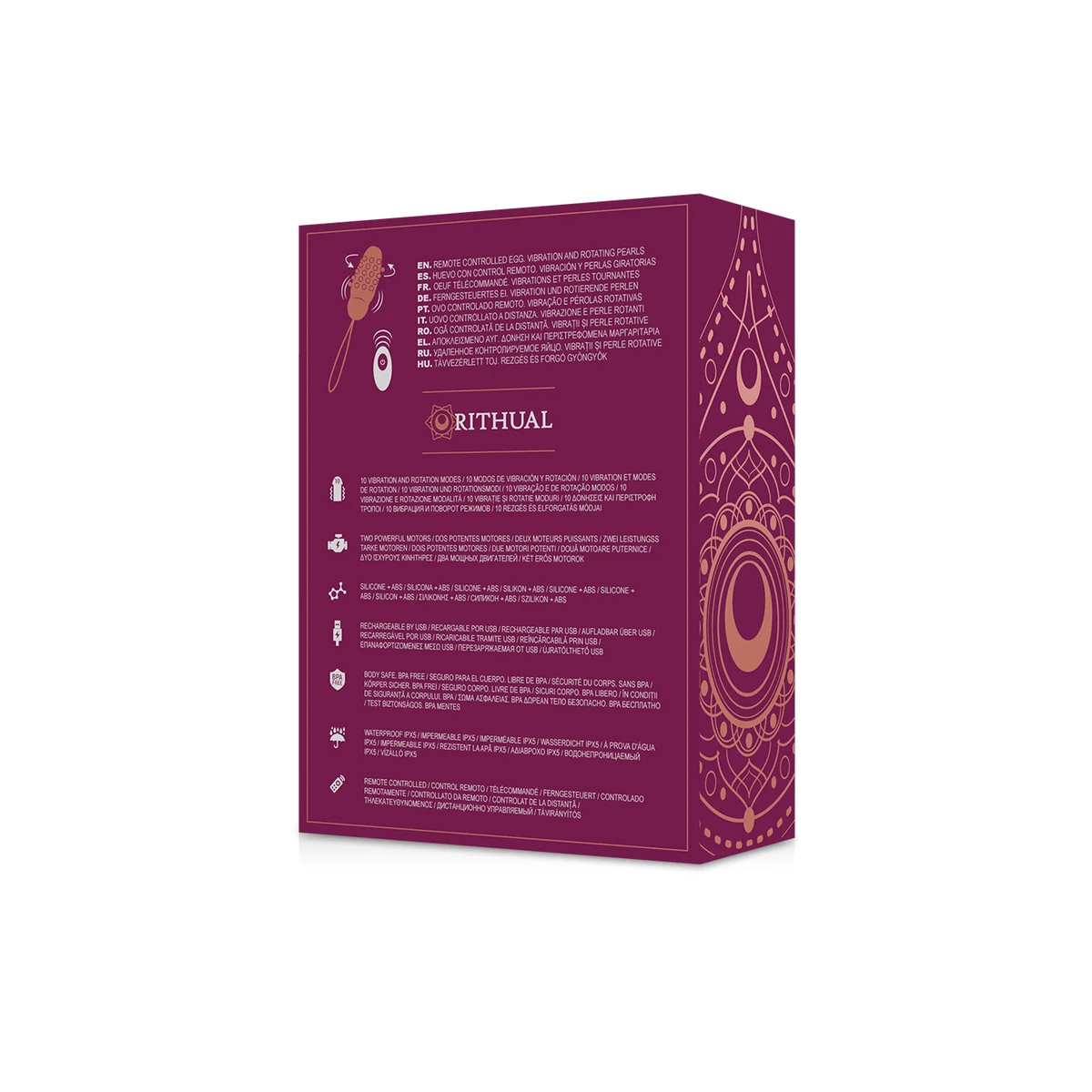 Sita Egg mit Fernbedienung Perlendrehung + Vibration von Rithual kaufen | Fesselliebe