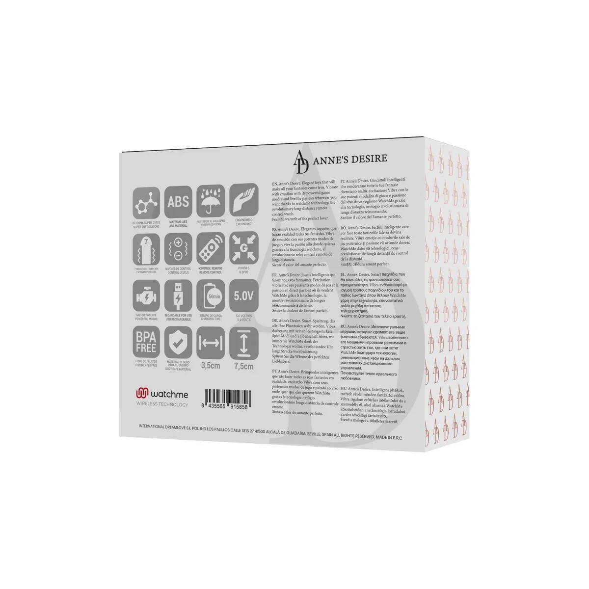 Egg mit Fernbedienungstechnologie Watchme Schwarz von Anne´S Desire kaufen | Fesselliebe