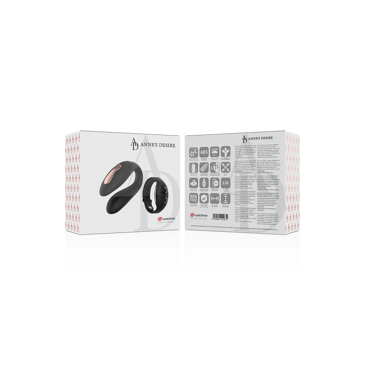 Dual Pleasure Tecnolog A Watchme Black von Anne´S Desire kaufen | Fesselliebe