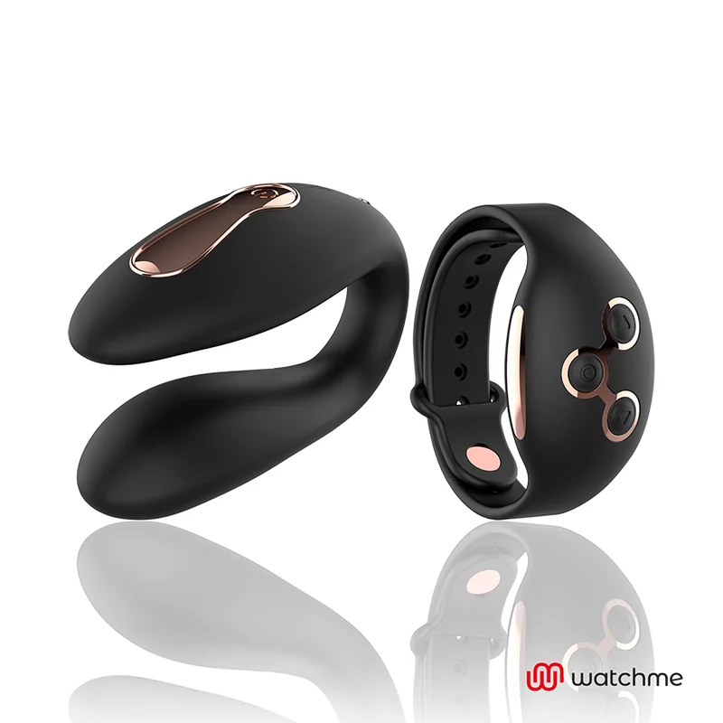 Dual Pleasure Tecnolog A Watchme Schwarz/Gold von Anne´S Desire kaufen | Fesselliebe 2