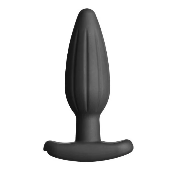 Silikon Schwarz Rocker Butt Plug Mittel von Electrastim kaufen | Fesselliebe