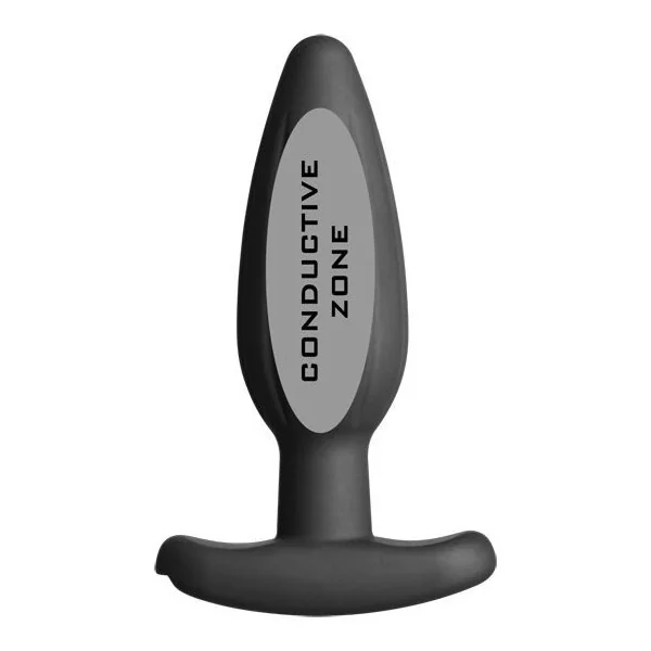 Silikon Schwarz Rocker Butt Plug Mittel von Electrastim kaufen | Fesselliebe