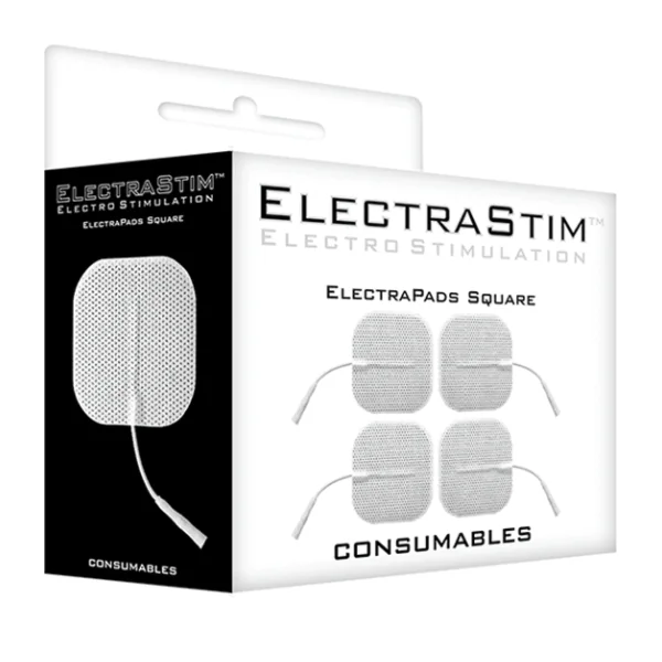 Quadratische Selbstklebende Pads von Electrastim kaufen | Fesselliebe