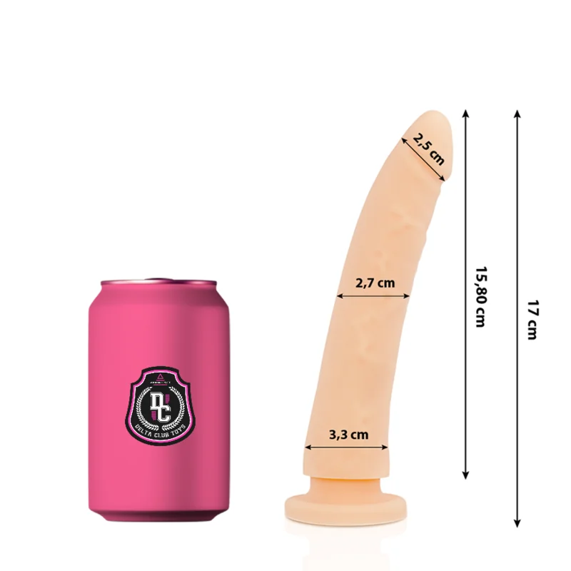 Toys Dildo Natürliches Medizinisches Silikon 17 cm -O- 3 cm von Deltaclub kaufen | Fesselliebe