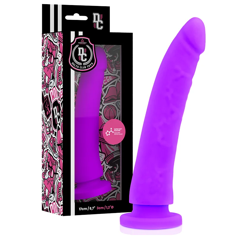 Toys Lila Dildo Medizinisches Silikon 17 cm -O- 3 cm von Deltaclub kaufen | Fesselliebe 2