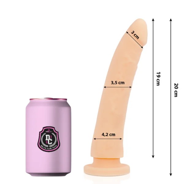 Toys Natürlicher Dildo Medizinisches Silikon 20 cm -O- 4 cm von Deltaclub kaufen | Fesselliebe