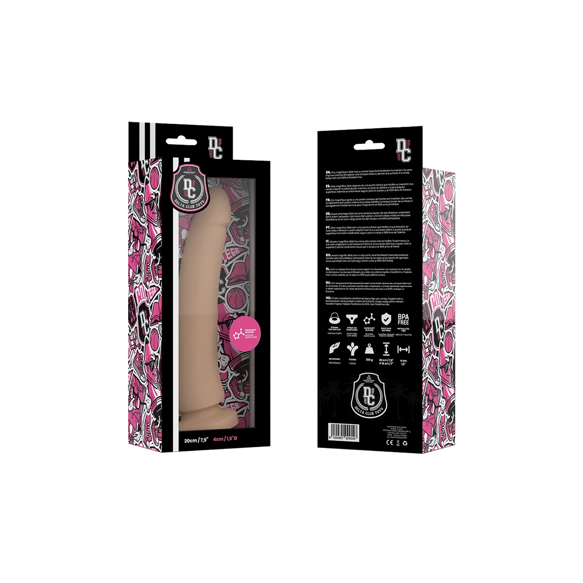 Toys Natürlicher Dildo Medizinisches Silikon 20 cm -O- 4 cm von Deltaclub kaufen | Fesselliebe