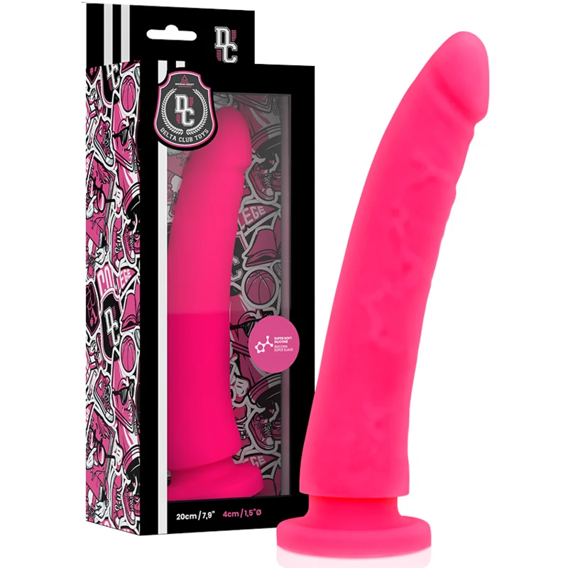 Toys Rosa Dildo Medizinisches Silikon 20 cm -O- 4 cm von Deltaclub kaufen | Fesselliebe 2