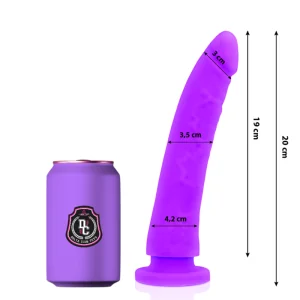 Toys Lila Dildo Medizinisches Silikon 20 cm -O- 4 cm von Deltaclub kaufen | Fesselliebe