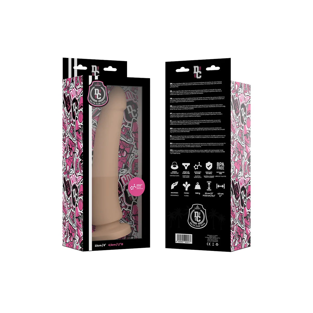 Toys Natürlicher Dildo aus Medizinischem Silikon 23 cm -O- 4.5 cm von Deltaclub kaufen | Fesselliebe