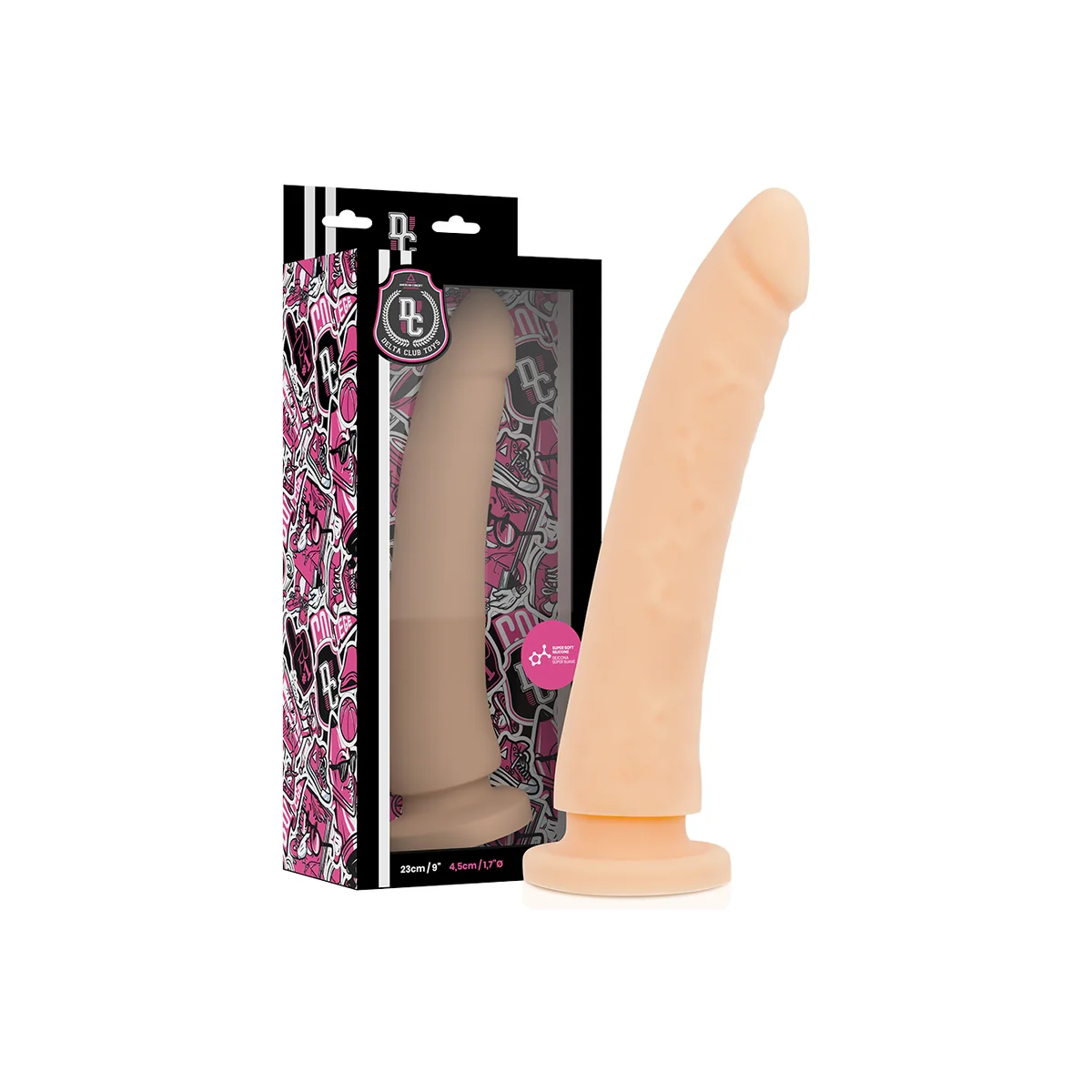 Toys Harness + Dong Flesh Silikon 23 cm -O- 4.5 cm von Deltaclub kaufen | Fesselliebe