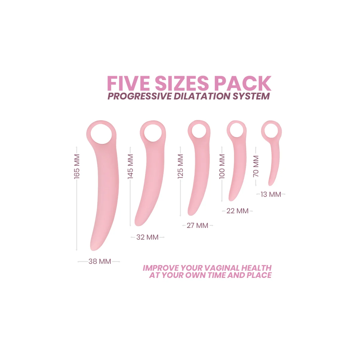 Silicone Dilator 5 Pcs von Intimichic kaufen | Fesselliebe