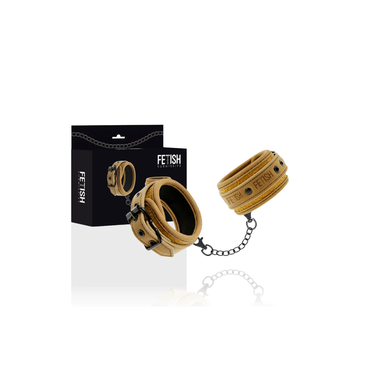 Vegane Lederhandschellen mit Neoprenfutter von Fetish Submissive Origin kaufen | Fesselliebe