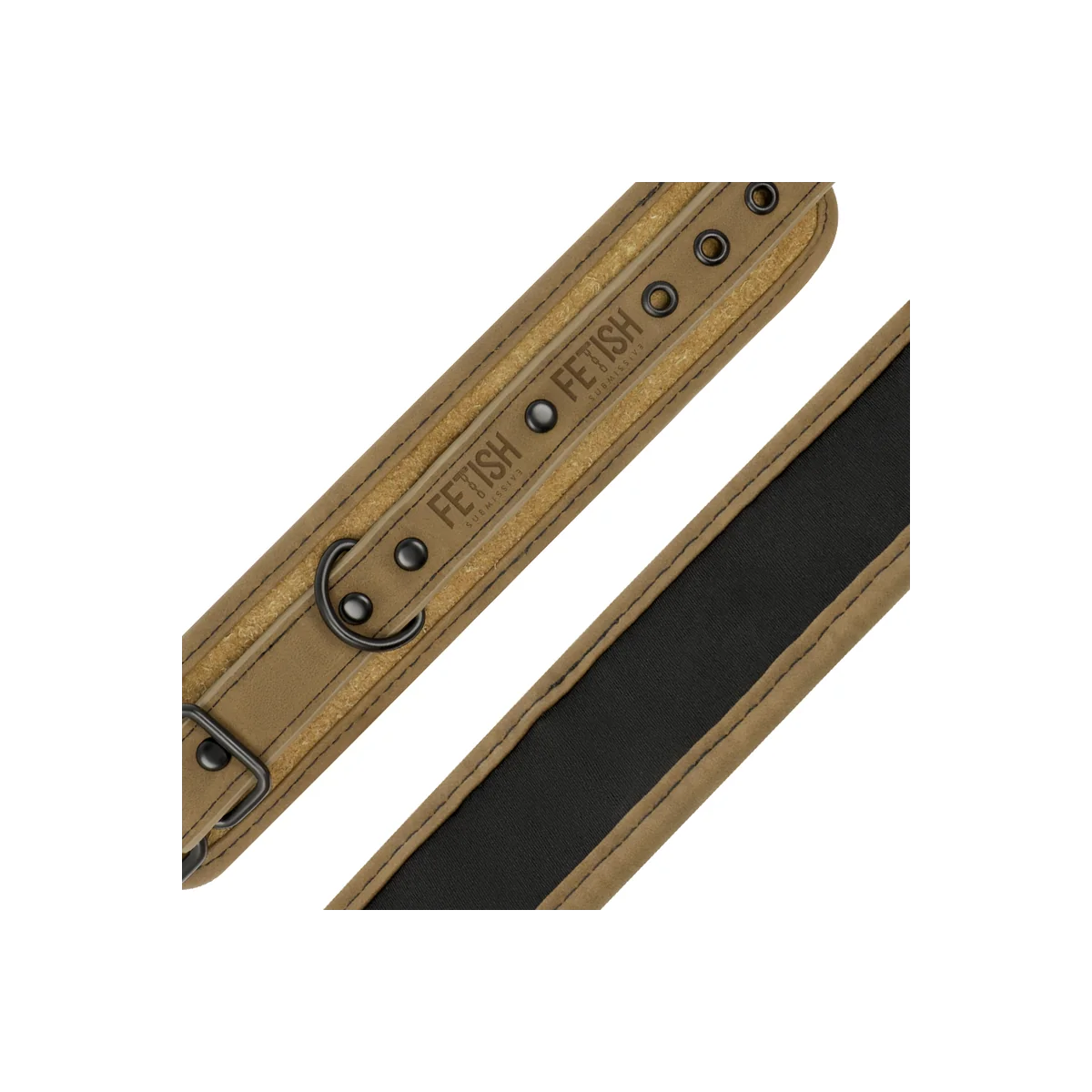 Vegane Lederhandschellen mit Neoprenfutter von Fetish Submissive Origin kaufen | Fesselliebe