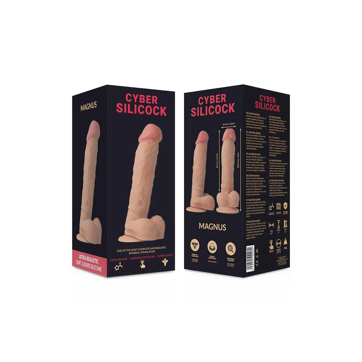 Ultra-Realistischer. Weicher Flüssiger Silikon-Dong 20.5 cm -O- 4.1 cm von Cyber Silicock kaufen | Fesselliebe