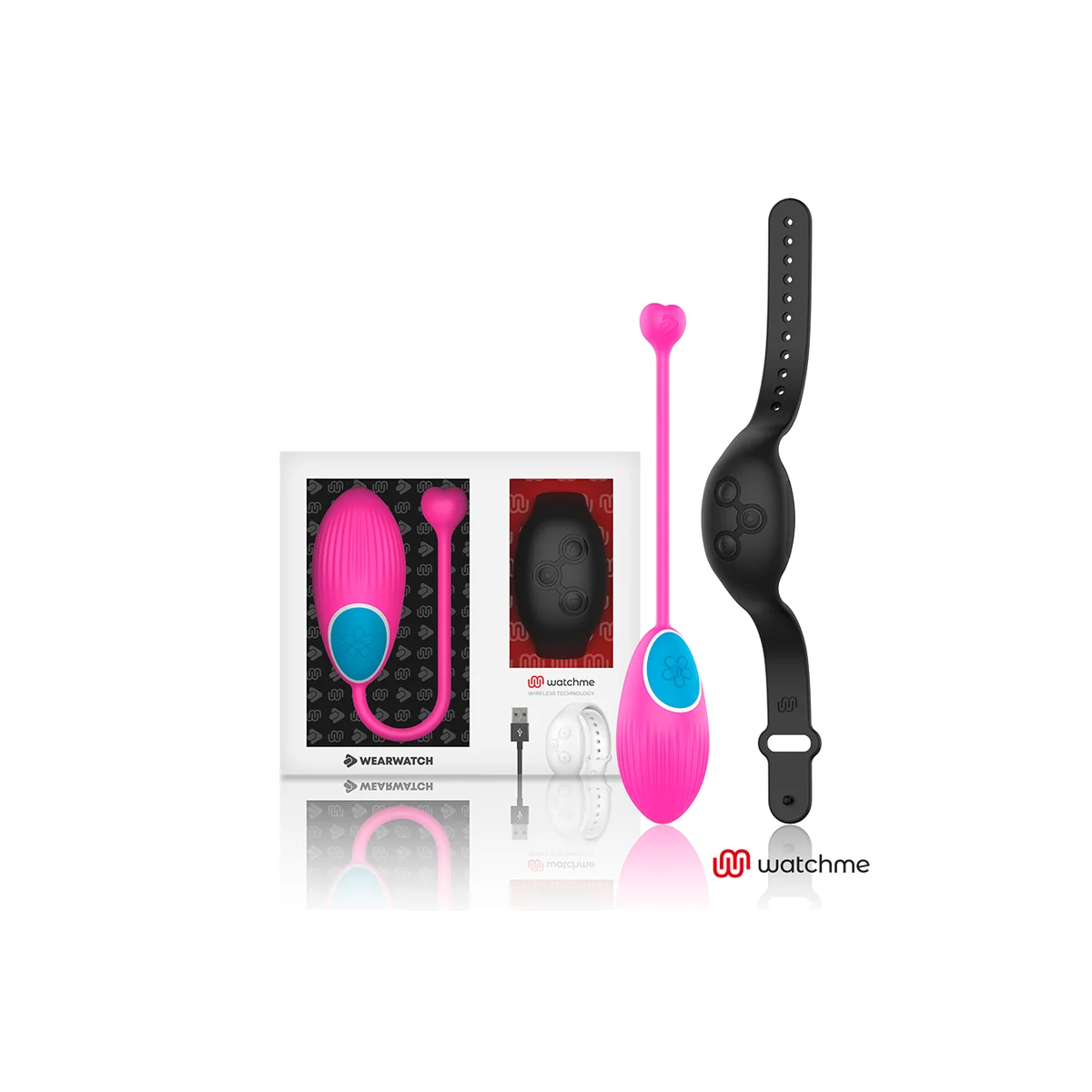 Watchme-Technologie mit Fernbedienung Egg Fuchsia / Jet von Wearwatch kaufen | Fesselliebe