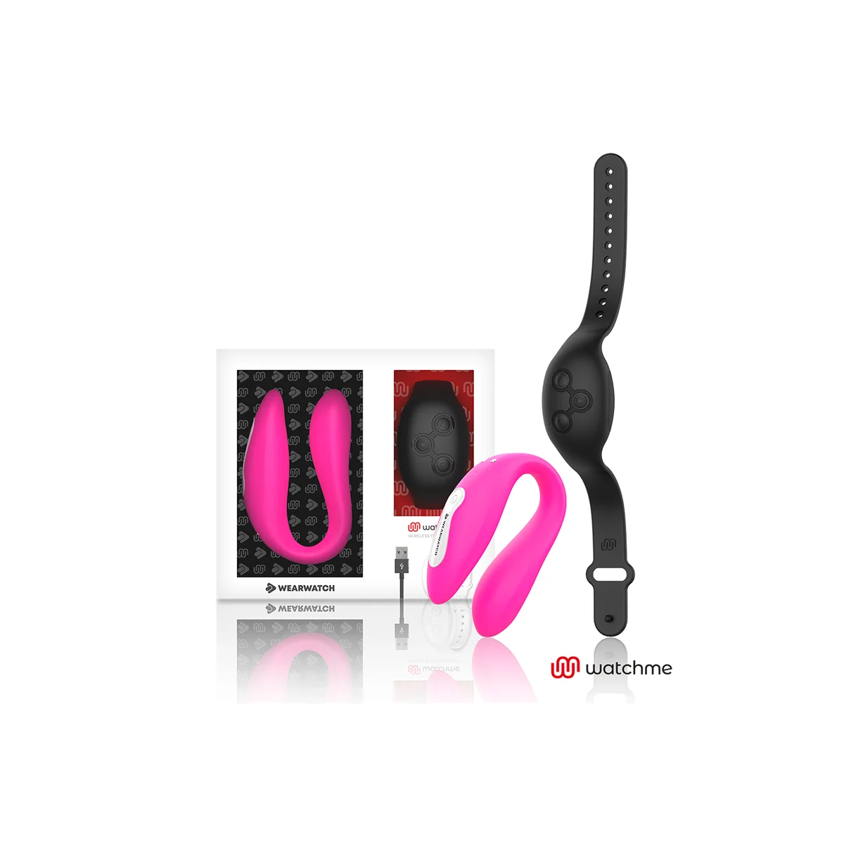 Watchme Dual Technology Vibrator Fuchsia/Azabache von Wearwatch kaufen | Fesselliebe