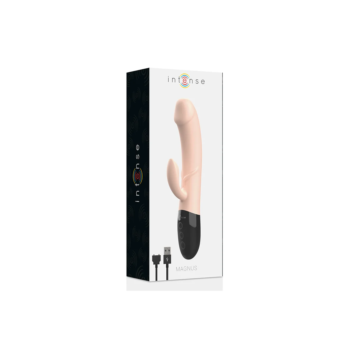 Natürlicher wiederaufladbarer Vibrator Magnus Dual von Intense Fun kaufen | Fesselliebe
