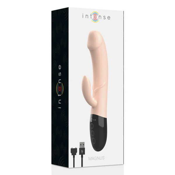 Natürlicher wiederaufladbarer Vibrator Magnus Dual von Intense Fun kaufen | Fesselliebe