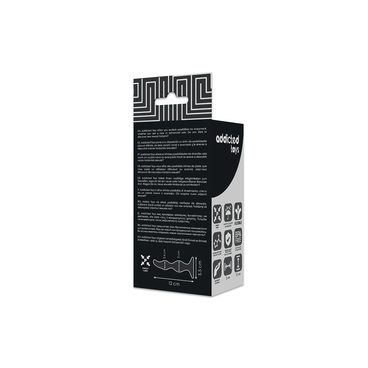 Anal Sexueller Stecker 12 cm Schwarz von Addicted Toys kaufen | Fesselliebe