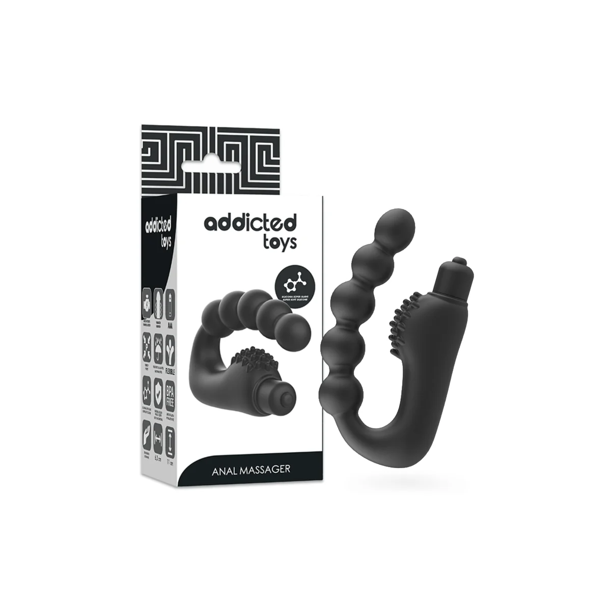 Anal-Massager Prostatik mit Vibration von Addicted Toys kaufen | Fesselliebe