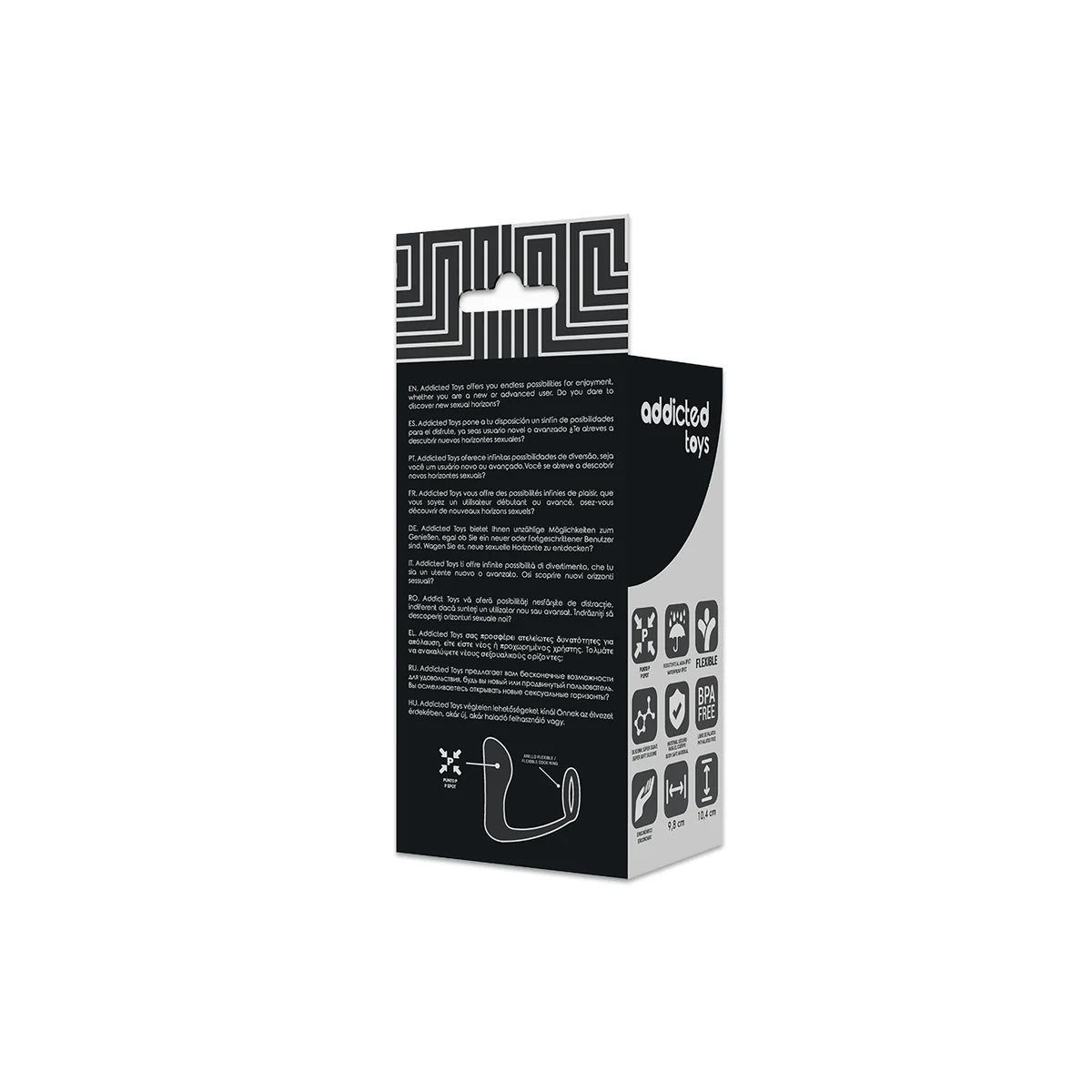 Analplug mit Schwarzem Silikonring von Addicted Toys kaufen | Fesselliebe