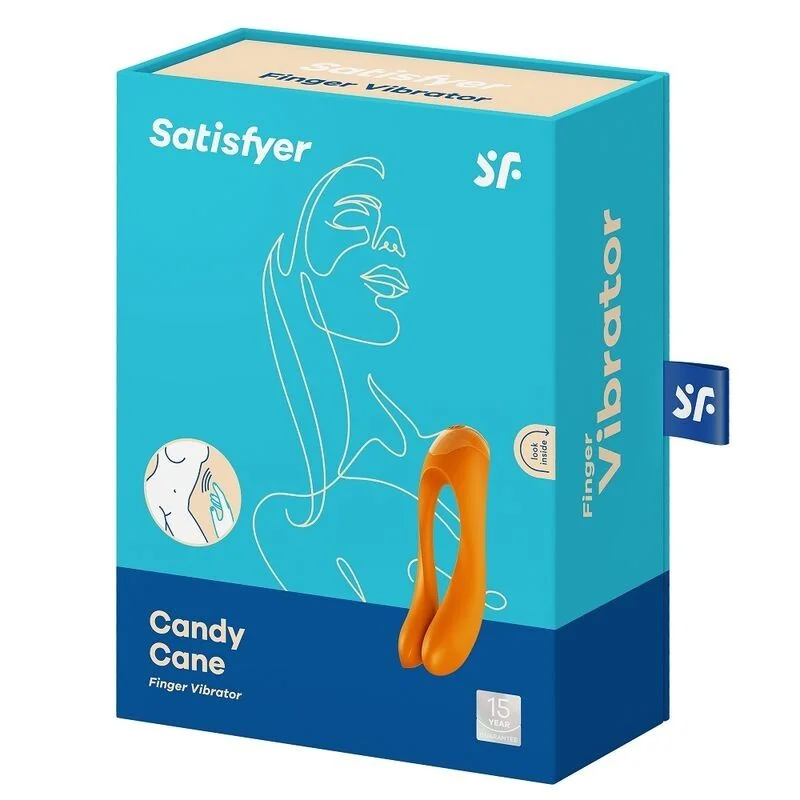 Candy Cane Fingervibrator Orange von Satisfyer Vibrator kaufen | Fesselliebe 2