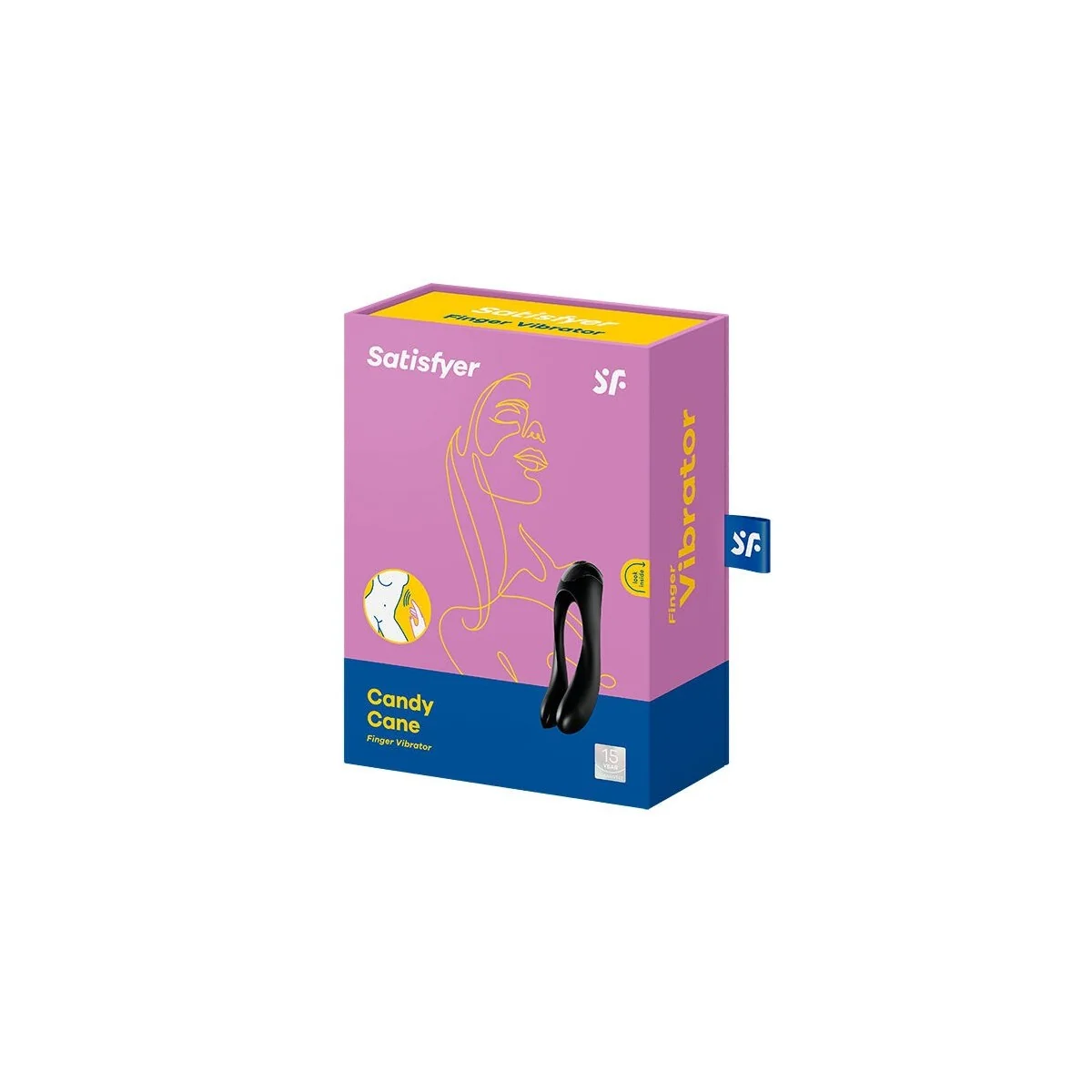 Candy Cane Fingervibrator Schwarz von Satisfyer Vibrator kaufen | Fesselliebe