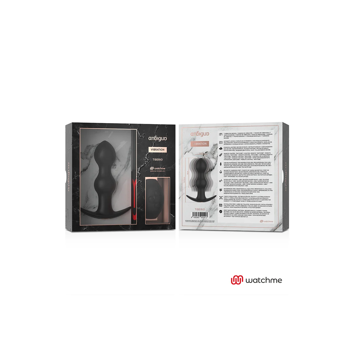 Watchme mit Fernbedienungsstecker Analvibrator Tiberio von Anbiguo kaufen | Fesselliebe