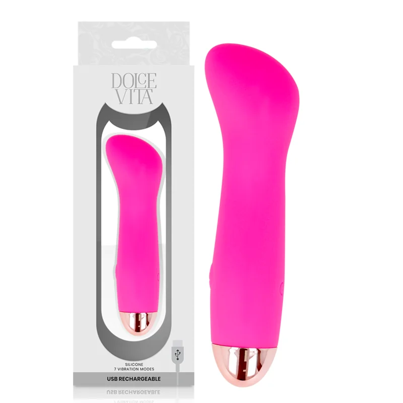 Aufladbarer Vibrator Eine Rosa 7 Geschwindigkeit von Dolce Vita kaufen | Fesselliebe
