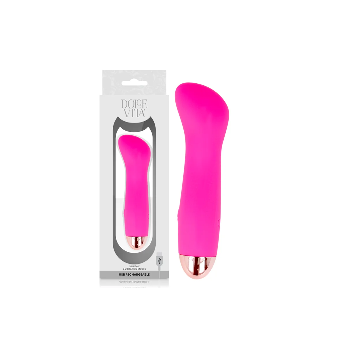 Aufladbarer Vibrator Eine Rosa 7 Geschwindigkeit von Dolce Vita kaufen | Fesselliebe