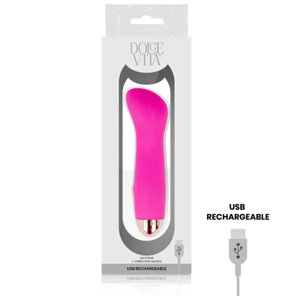 Aufladbarer Vibrator Eine Rosa 7 Geschwindigkeit von Dolce Vita kaufen | Fesselliebe