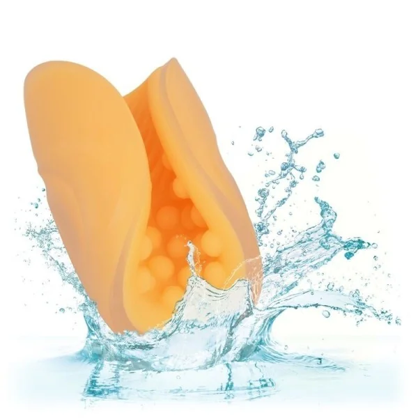 Beaded Grip Masturbator Orange von Calexotics kaufen | Fesselliebe