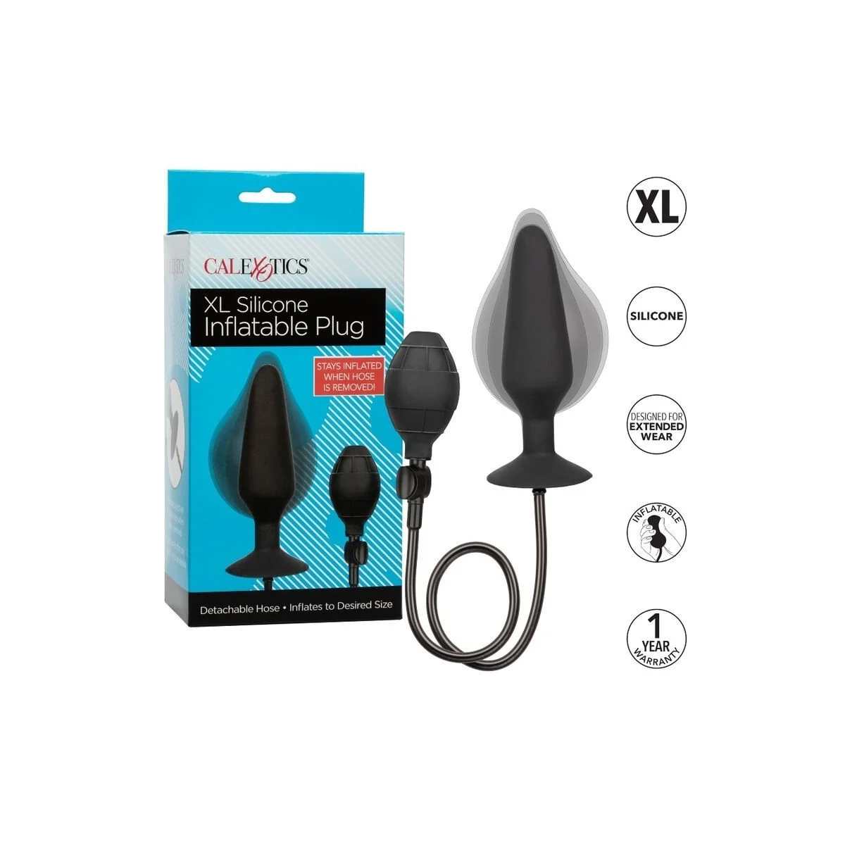 XL Silikon-Aufblasbarer Stecker von Calexotics kaufen | Fesselliebe