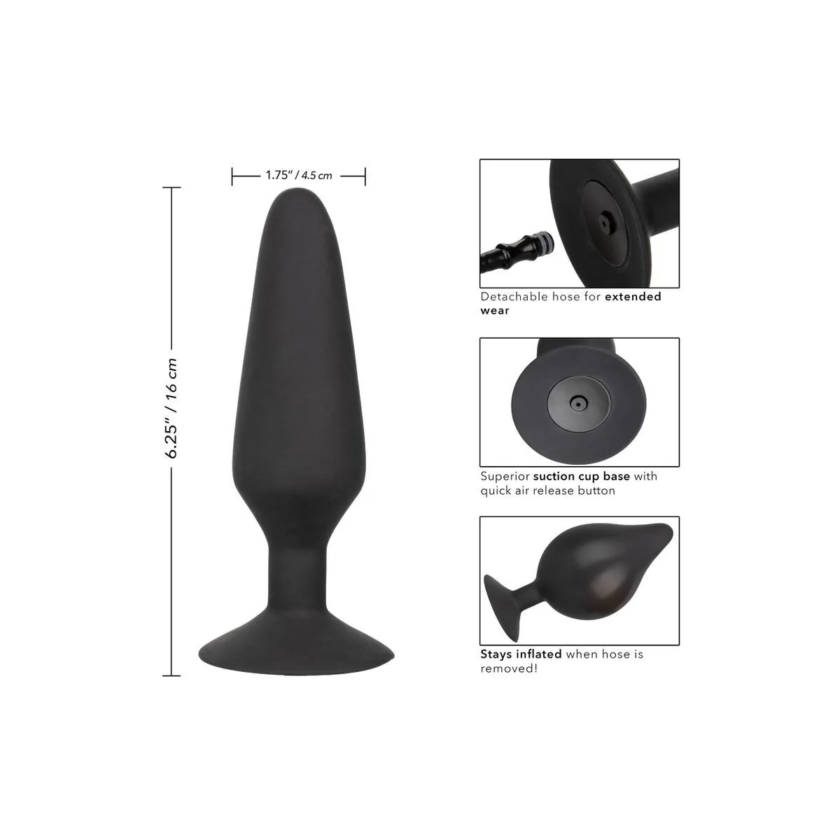 XL Silikon-Aufblasbarer Stecker von Calexotics kaufen | Fesselliebe