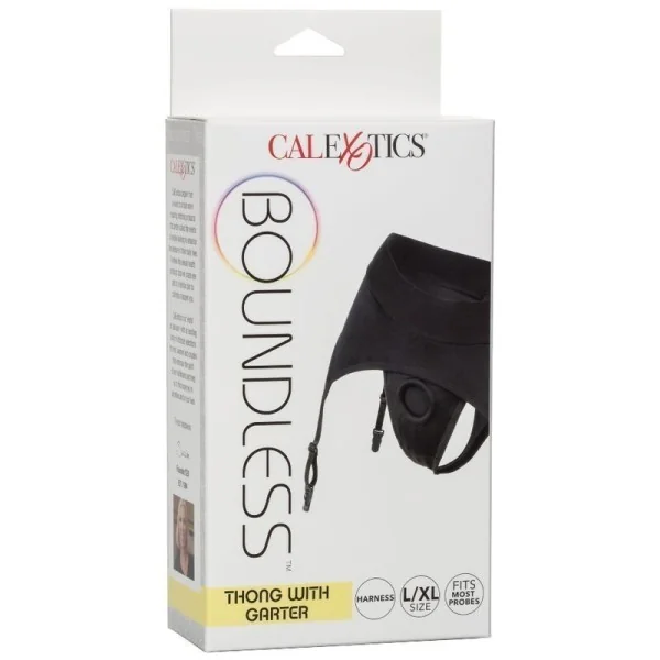 Boundless Thong mit Garter L/XL von Calexotics kaufen | Fesselliebe