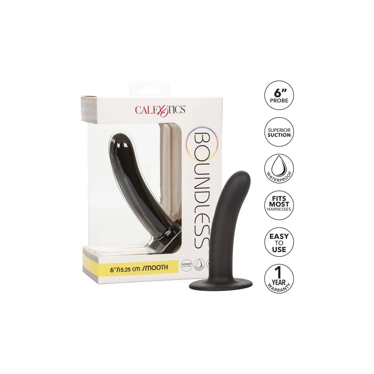 Boundless Dildo 15.25 cm Gurt Kompatibel Glatt von Calexotics kaufen | Fesselliebe