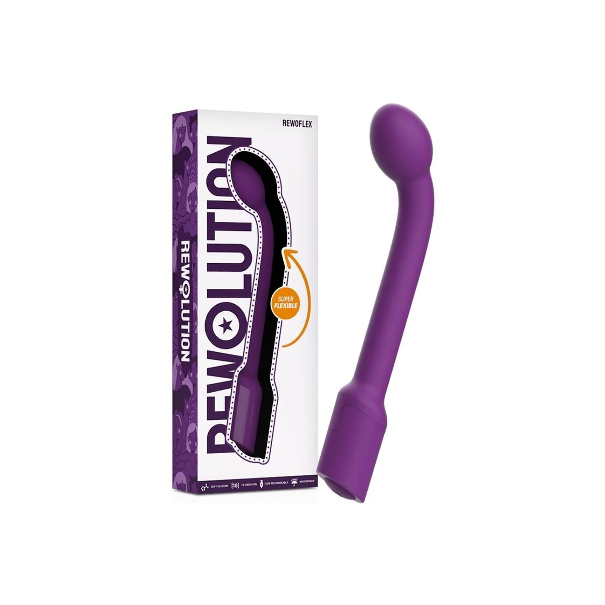 Rewoflex Flexibler G-Punkt-Stimulator-Vibrator von Rewolution kaufen | Fesselliebe