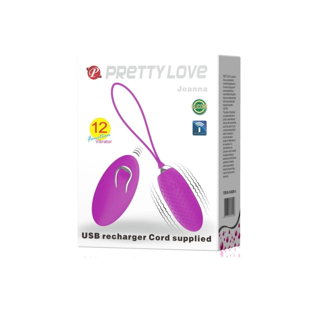 Joanna Vibrierendes Ei mit Fernbedienung 12 Modi von Pretty Love Smart kaufen | Fesselliebe