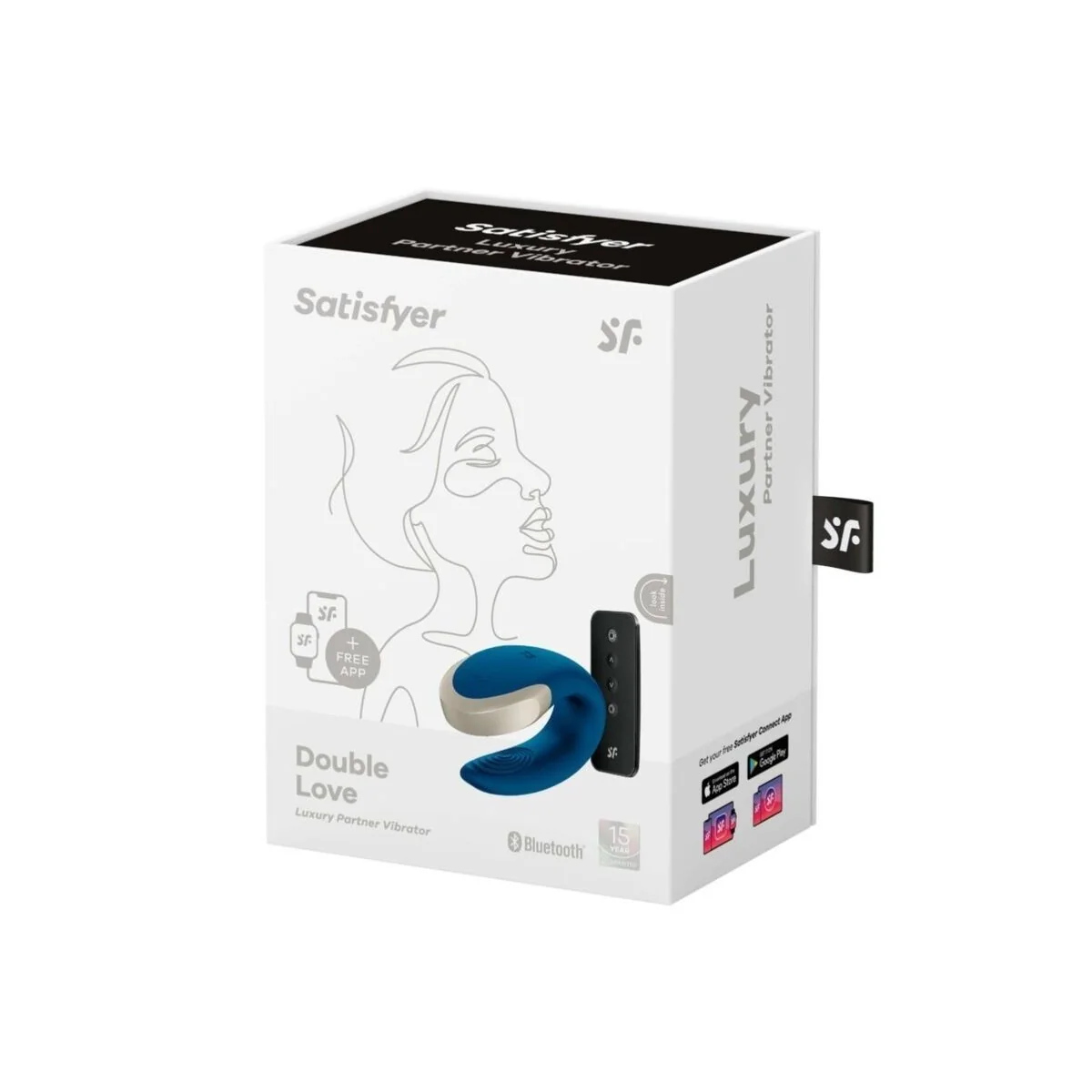 Double Love Luxury Partner Vibrator Blau von Satisfyer Partner kaufen | Fesselliebe