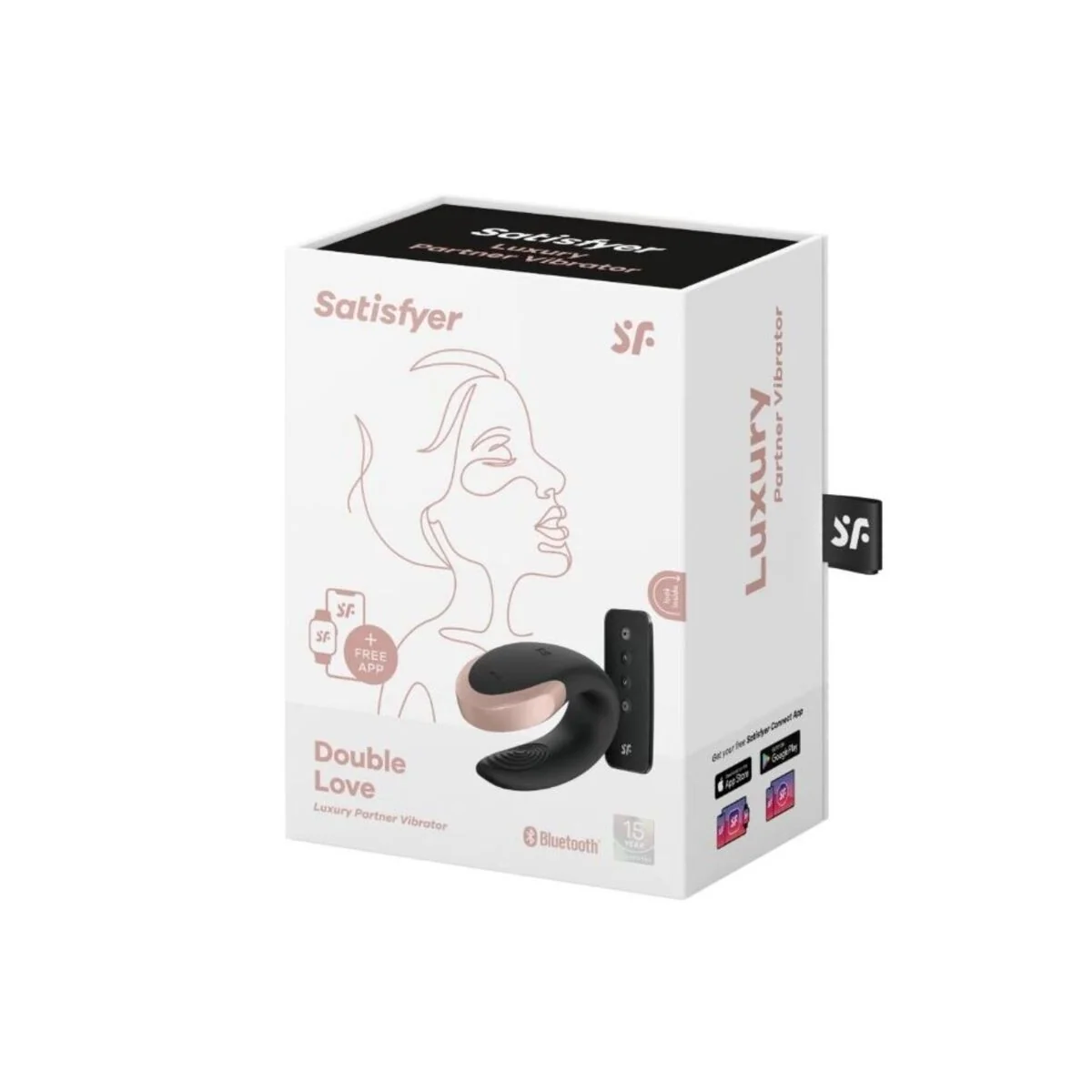 Double Love Luxury Partner Vibrator Schwarz von Satisfyer Partner kaufen | Fesselliebe