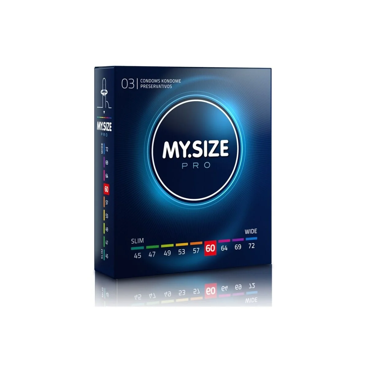 Pro Kondome 60 Mm 3 Stück von My Size Pro kaufen | Fesselliebe