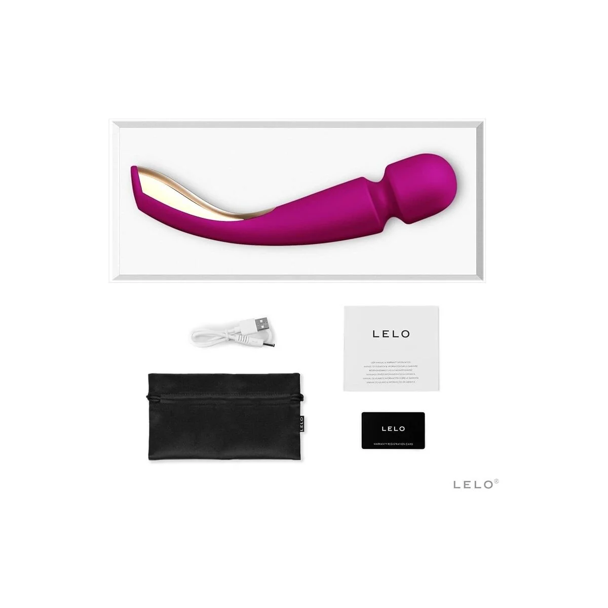 Smart Wand Medium 2 Deep Rose Massager von Lelo kaufen | Fesselliebe