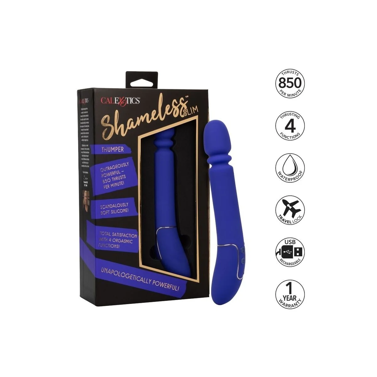 Shameless Slim Thumper Blau von Calexotics kaufen | Fesselliebe