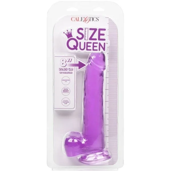 Größe Königin-Dildo Lila 20.3 cm von Calexotics kaufen | Fesselliebe