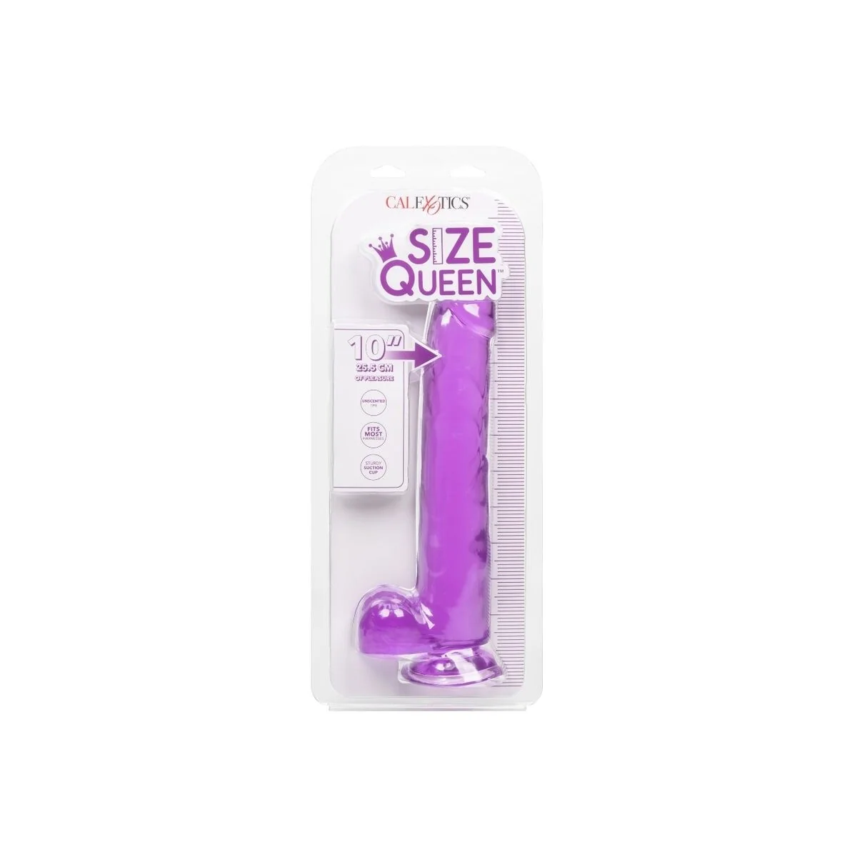 Größe Königin-Dildo Lila 25.5 cm von Calexotics kaufen | Fesselliebe