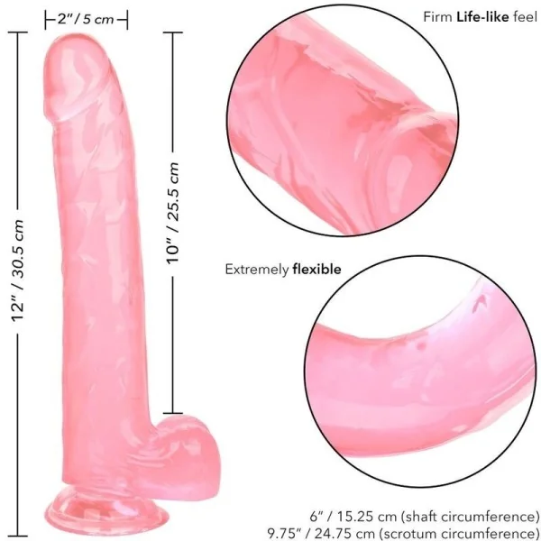 Größe Königin-Dildo Rosa 25.5 cm von Calexotics kaufen | Fesselliebe