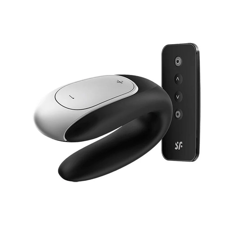 Double Fun Partner Vibrator Schwarz von Satisfyer Connect kaufen | Fesselliebe 2