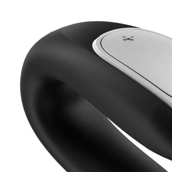 Double Fun Partner Vibrator Schwarz von Satisfyer Connect kaufen | Fesselliebe