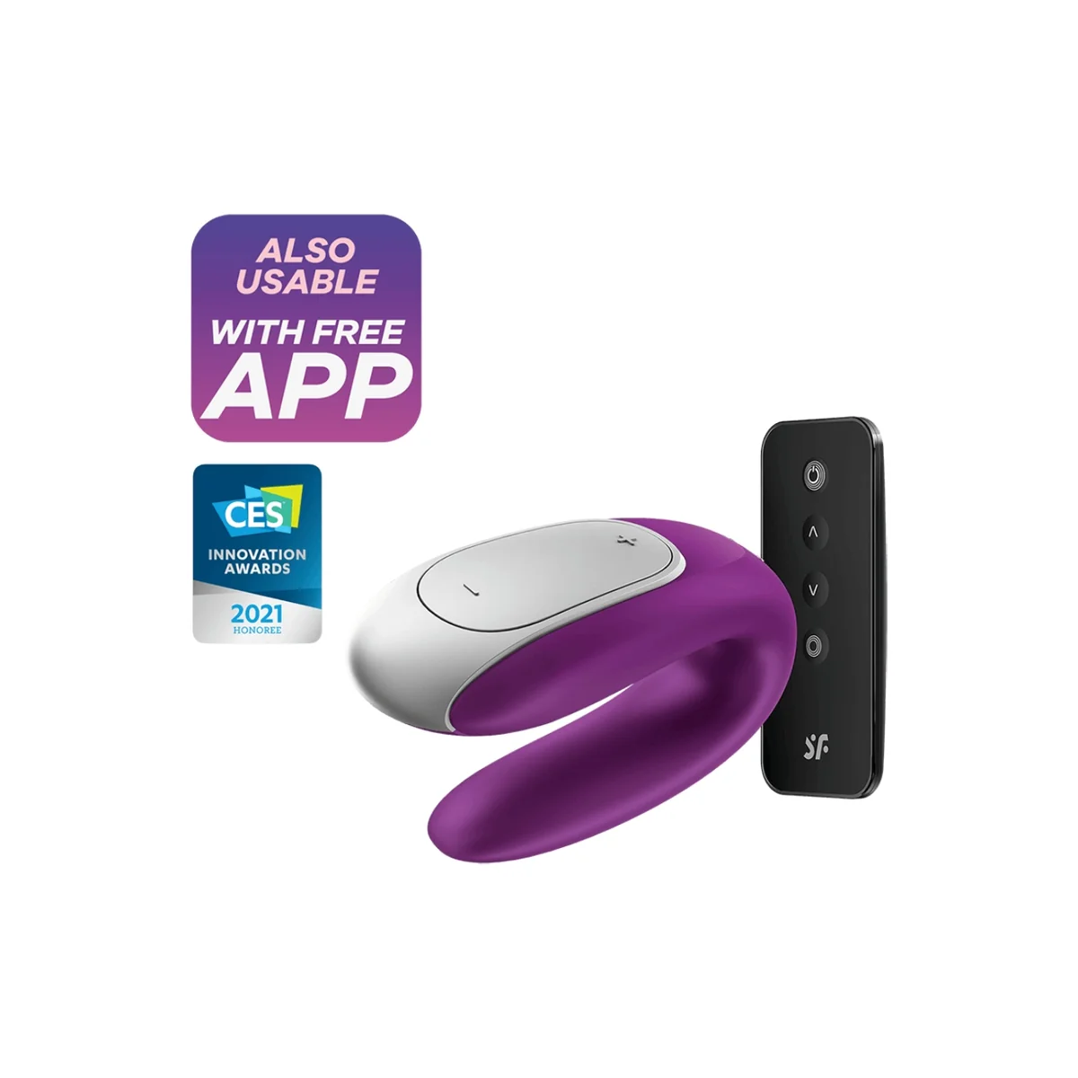 Double Fun Partner Vibrator Lila von Satisfyer Connect kaufen | Fesselliebe